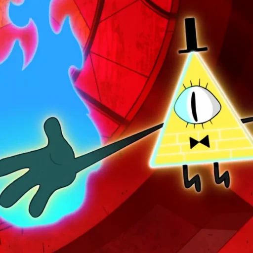 Sticker from the "Bill Cipher | Gravity Falls" sticker pack