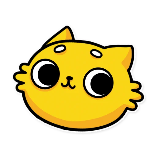 Sticker from the "cat bulchik" sticker pack