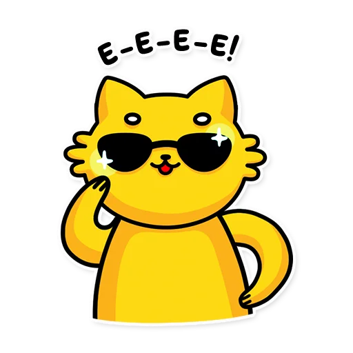 Sticker from the "cat bulchik" sticker pack