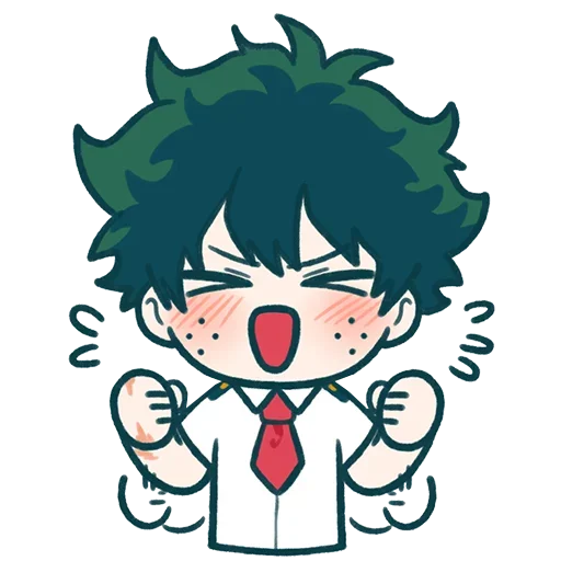 Sticker from the "Midoriya" sticker pack