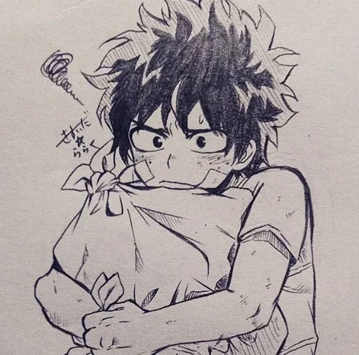 Sticker from the "Midoriya" sticker pack