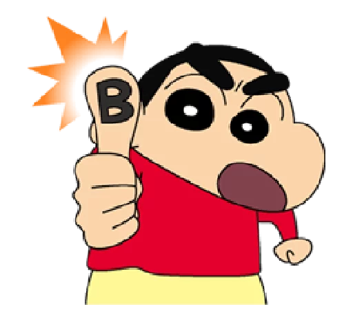 Sticker from the "Shin Chan" sticker pack