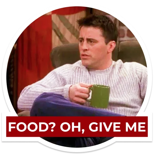 Sticker Joey Tribbiani by DariaLight