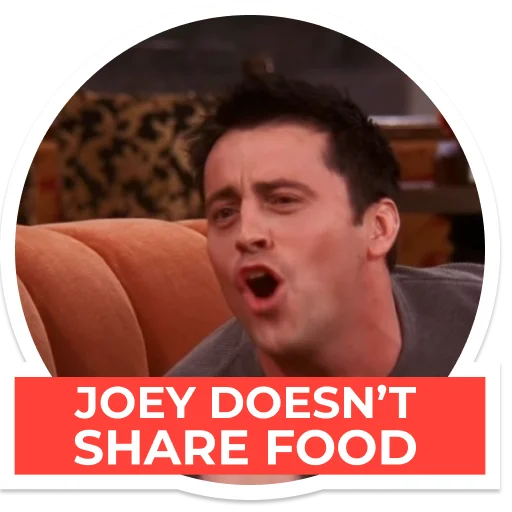 Sticker Joey Tribbiani by DariaLight