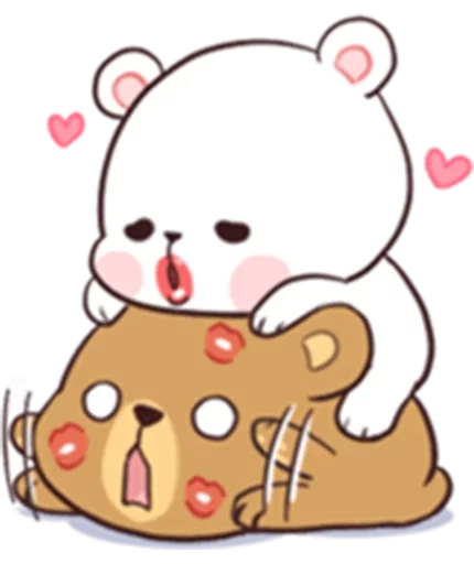 Sticker Bears in Love