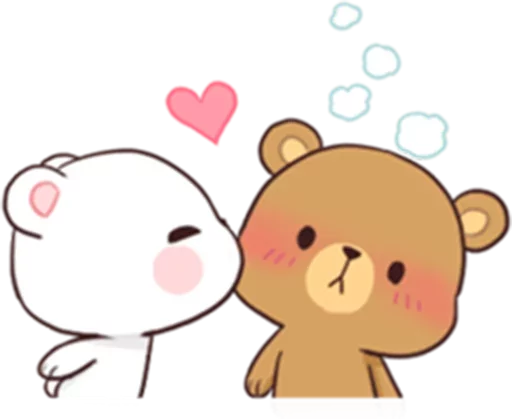 Sticker Bears in Love