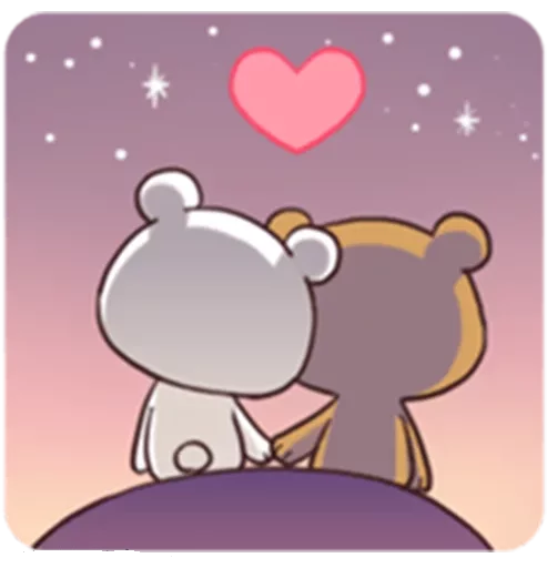 Sticker from the "Bears in Love" sticker pack