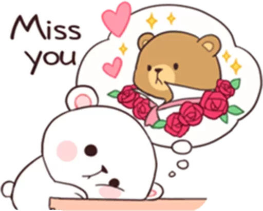 Sticker from the "Bears in Love" sticker pack