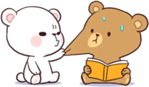 Sticker Bears in Love