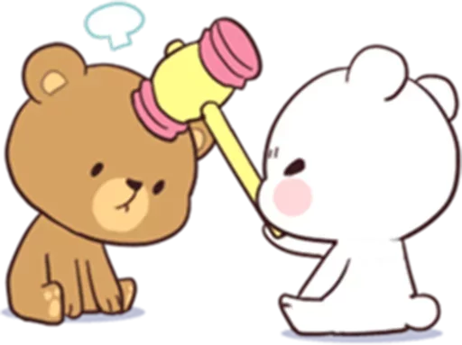 Sticker Bears in Love