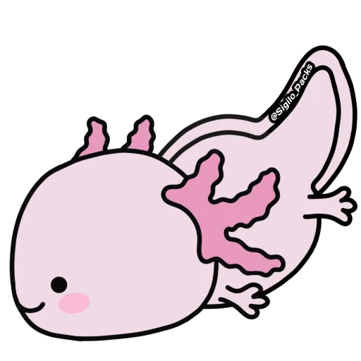 Sticker from the "💗 Axolote 💗" sticker pack