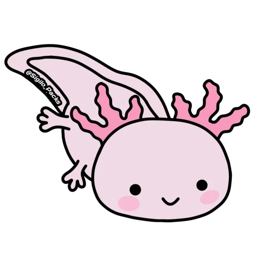 Sticker from the "💗 Axolote 💗" sticker pack