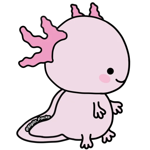 Sticker from the "💗 Axolote 💗" sticker pack