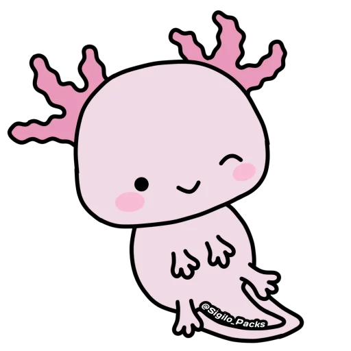 Sticker from the "💗 Axolote 💗" sticker pack