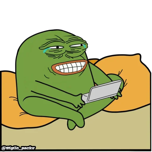 Sticker Bugado Pepe - 1K 🐸