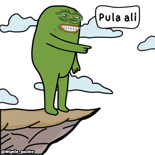 Sticker Bugado Pepe - 1K 🐸