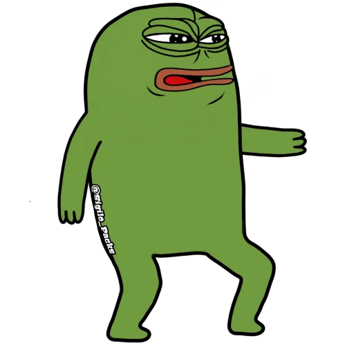 Sticker from the "Bugado Pepe - 1K 🐸" sticker pack