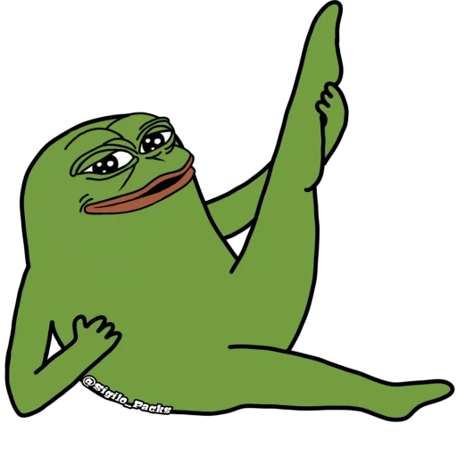 Sticker Bugado Pepe - 1K 🐸