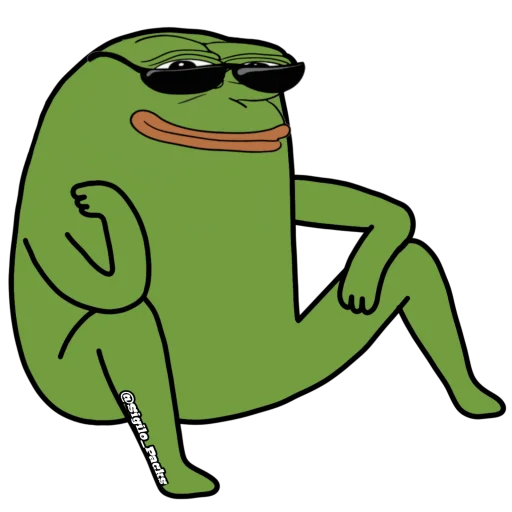 Sticker from the "Bugado Pepe - 1K 🐸" sticker pack