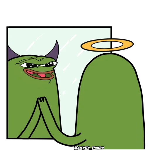 Стикер из набора "Bugado Pepe - 1K 🐸"