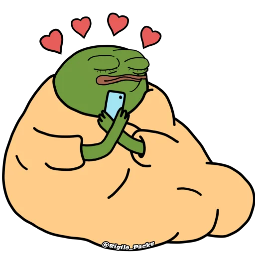 Sticker from the "Bugado Pepe - 1K 🐸" sticker pack