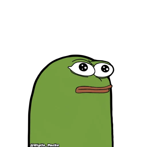 Sticker Bugado Pepe - 1K 🐸