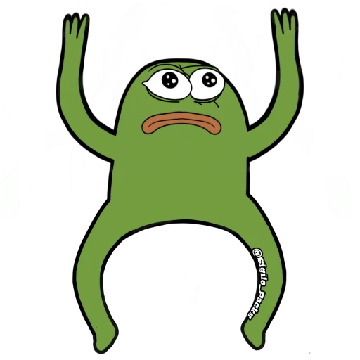 Sticker from the "Bugado Pepe - 1K 🐸" sticker pack