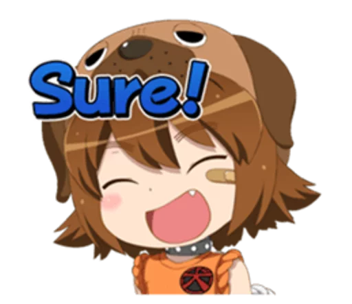 Sticker from the "Anime ?" sticker pack