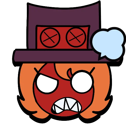 Sticker from the "Brawl stars × skullgirls" sticker pack