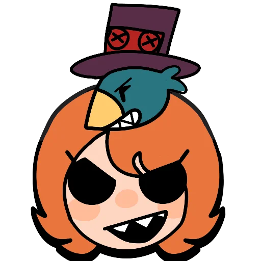 Sticker from the "Brawl stars × skullgirls" sticker pack