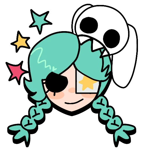 Sticker from the "Brawl stars × skullgirls" sticker pack