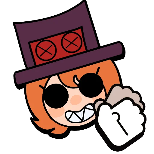 Sticker from the "Brawl stars × skullgirls" sticker pack