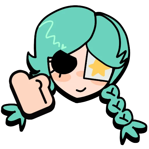 Sticker from the "Brawl stars × skullgirls" sticker pack