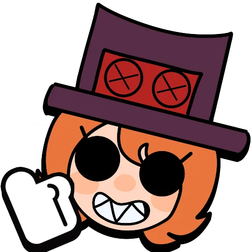 Sticker from the "Brawl stars × skullgirls" sticker pack