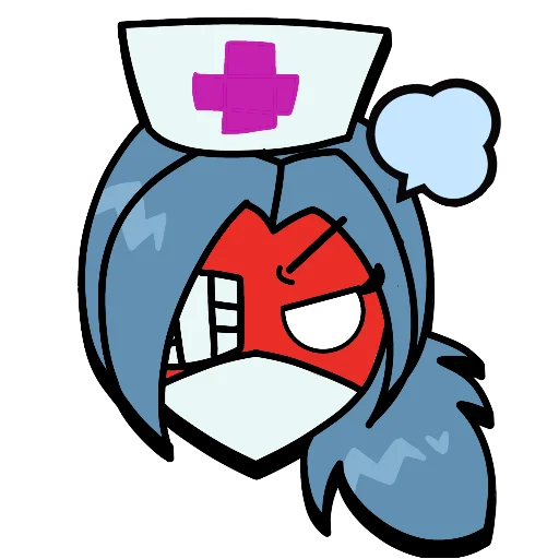 Sticker from the "Brawl stars × skullgirls" sticker pack