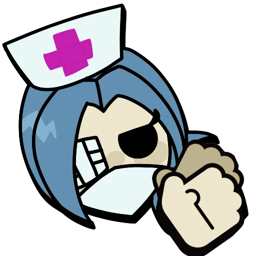 Sticker from the "Brawl stars × skullgirls" sticker pack