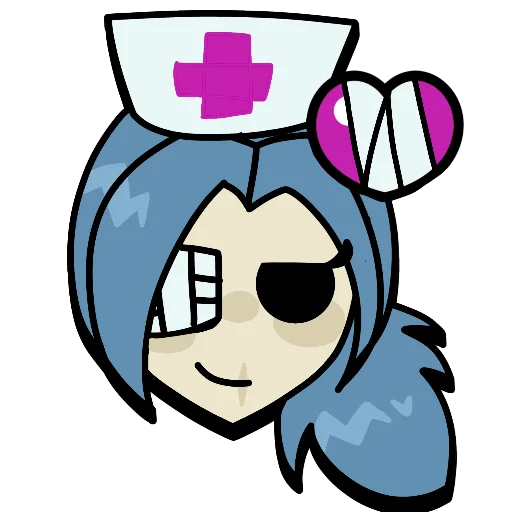 Sticker from the "Brawl stars × skullgirls" sticker pack