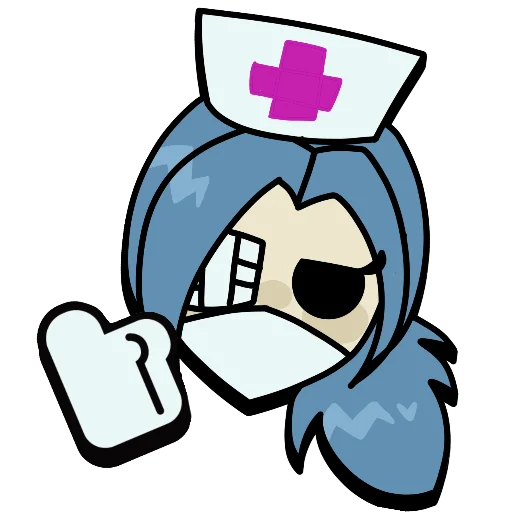 Sticker from the "Brawl stars × skullgirls" sticker pack