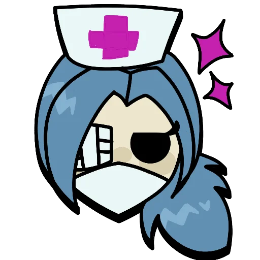 Sticker from the "Brawl stars × skullgirls" sticker pack