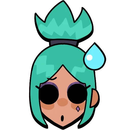 Sticker from the "Brawl stars × skullgirls" sticker pack