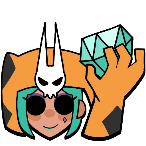 Sticker from the "Brawl stars × skullgirls" sticker pack