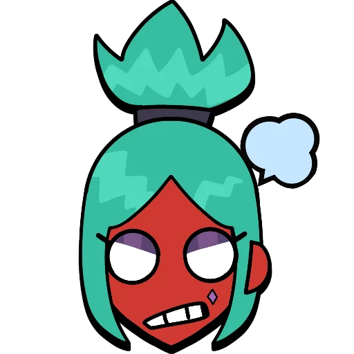 Sticker from the "Brawl stars × skullgirls" sticker pack