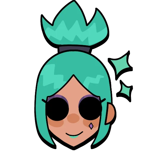 Sticker from the "Brawl stars × skullgirls" sticker pack