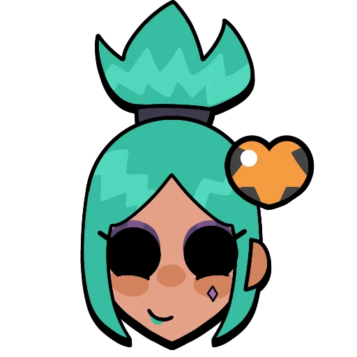 Sticker from the "Brawl stars × skullgirls" sticker pack