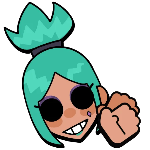 Sticker from the "Brawl stars × skullgirls" sticker pack