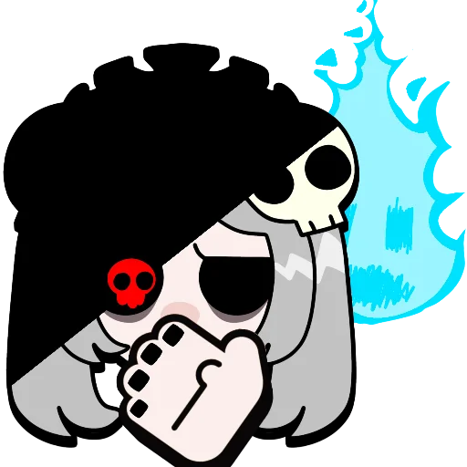 Sticker from the "Brawl stars × skullgirls" sticker pack