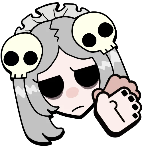 Sticker from the "Brawl stars × skullgirls" sticker pack