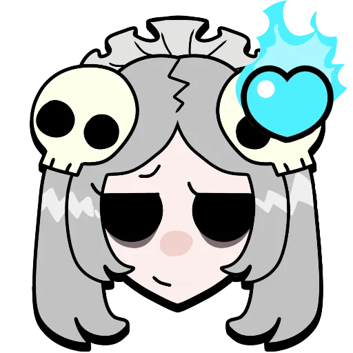 Sticker from the "Brawl stars × skullgirls" sticker pack