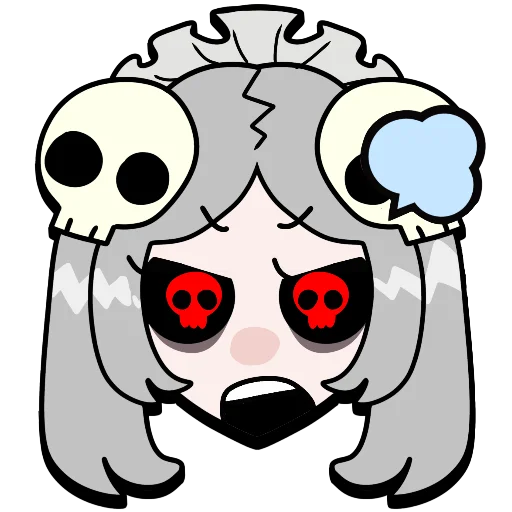 Sticker from the "Brawl stars × skullgirls" sticker pack