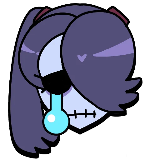 Sticker from the "Brawl stars × skullgirls" sticker pack